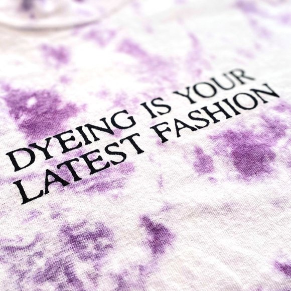 Dyeing Is Your Latest Fashion - Purple Tie Dye T-Shirt - Picture 2 of 2